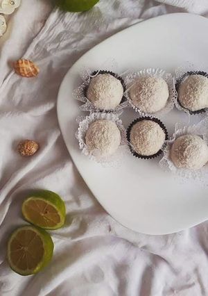 صورة لوصفة حلوى جوز الهند والليمون لام وليد 🥥🍋
