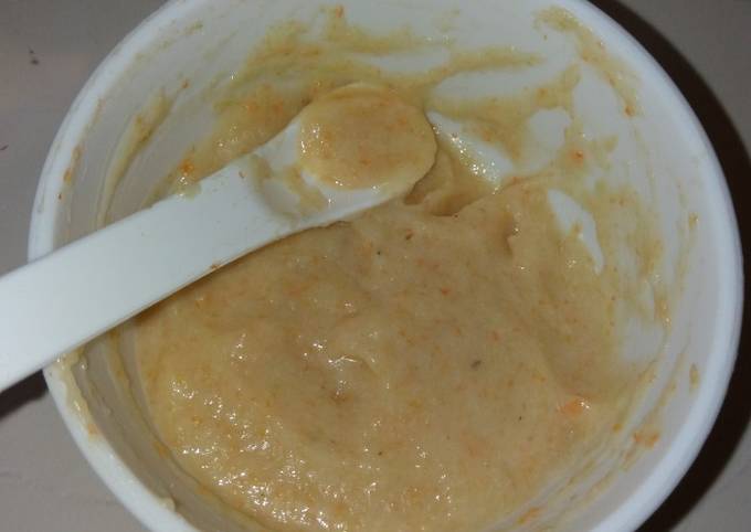 Mpasi salmon wortel labu siam 6bulan