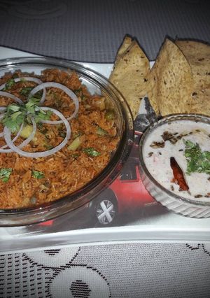 A picture of Veg pulao.