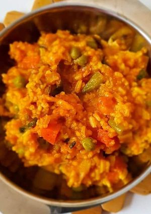 A picture of Pav bhaji Masala Rice.