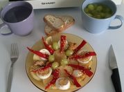 Una foto de zanahoria huevo ensalada