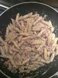 Penne with Ham and Mushrooms