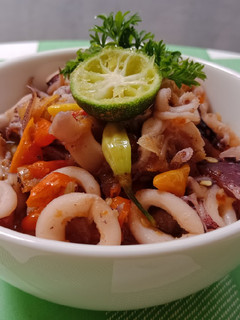 Foto resep Cumi Basah Pedas Saus Tiram