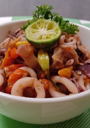 Foto resep Cumi Basah Pedas Saus Tiram