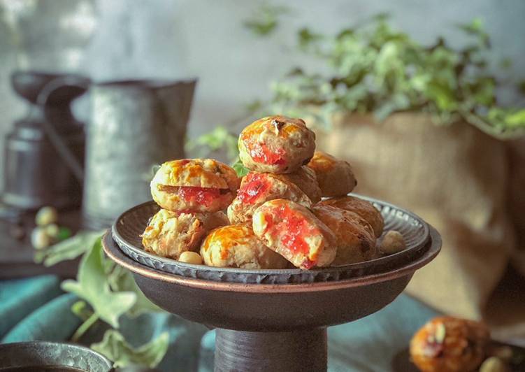 Langkah Langkah Buat Resepi Salted Cheese Kraker Scone yang Bergizi