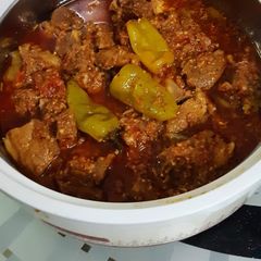 A picture of Mutton karahi.