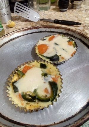 Una foto de Tarteletas de vegetales sin masa