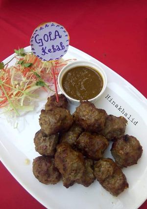 A picture of Gola kebab.