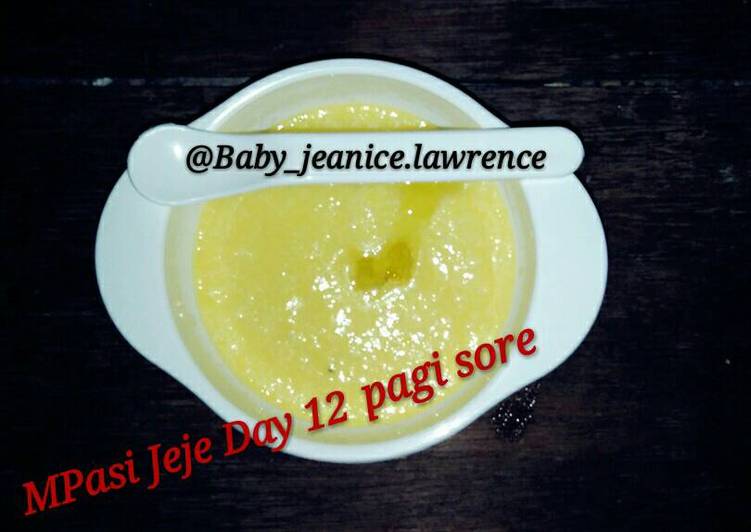 Resep: Mpasi 6m+ bubur tofu+zukini+jagung manis yang Lezat