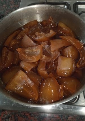Una foto de Dulce de mamón o papaya