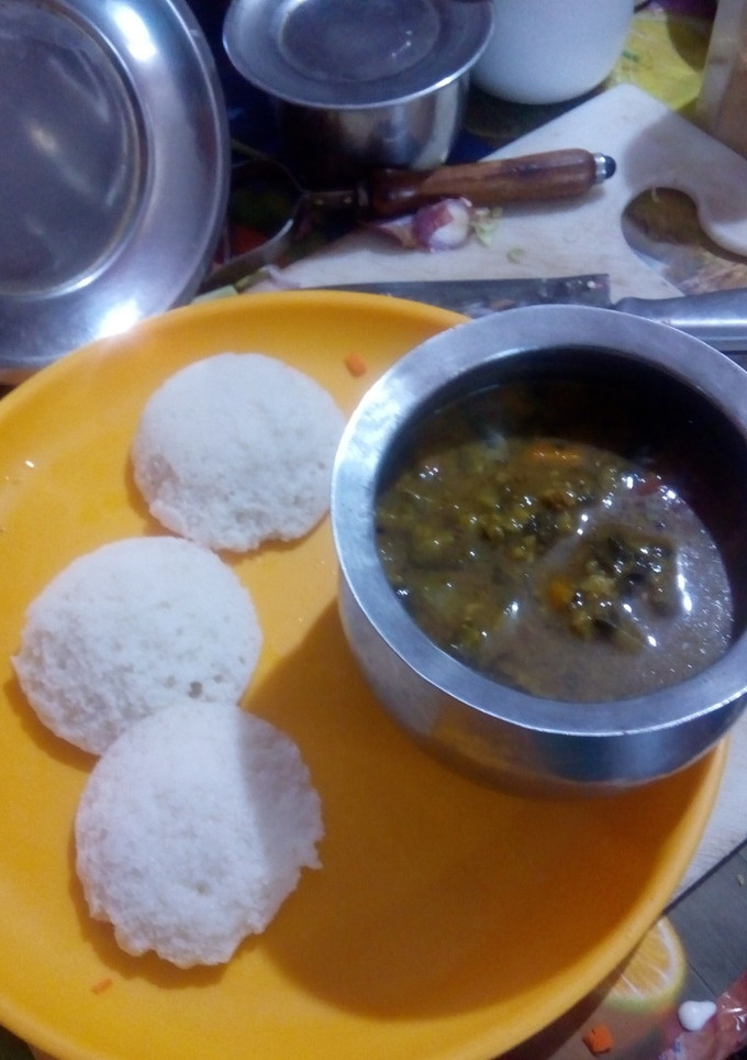 காலை உணவு இட்லி, மிிளகுசாம்பார் செய்முறை முக்கிய புகைப்படம்