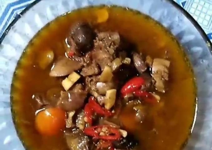 Semur ampela ati ayam