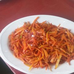 A picture of Buttered carrots.