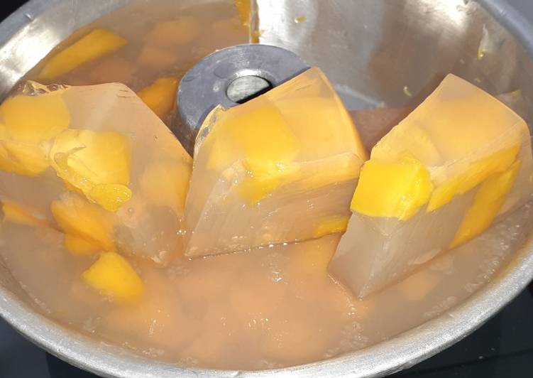 Puding kaca mangga sederhana