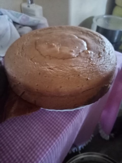 A picture of A simple vanilla cake..