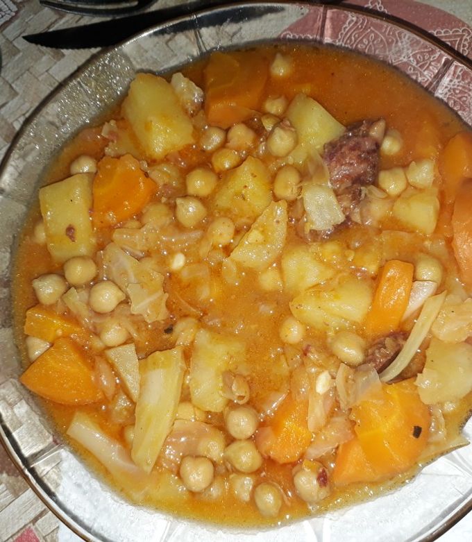 Una foto de Garbanzos con chorizo