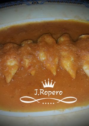 Una foto de Calamares en salsa de campera