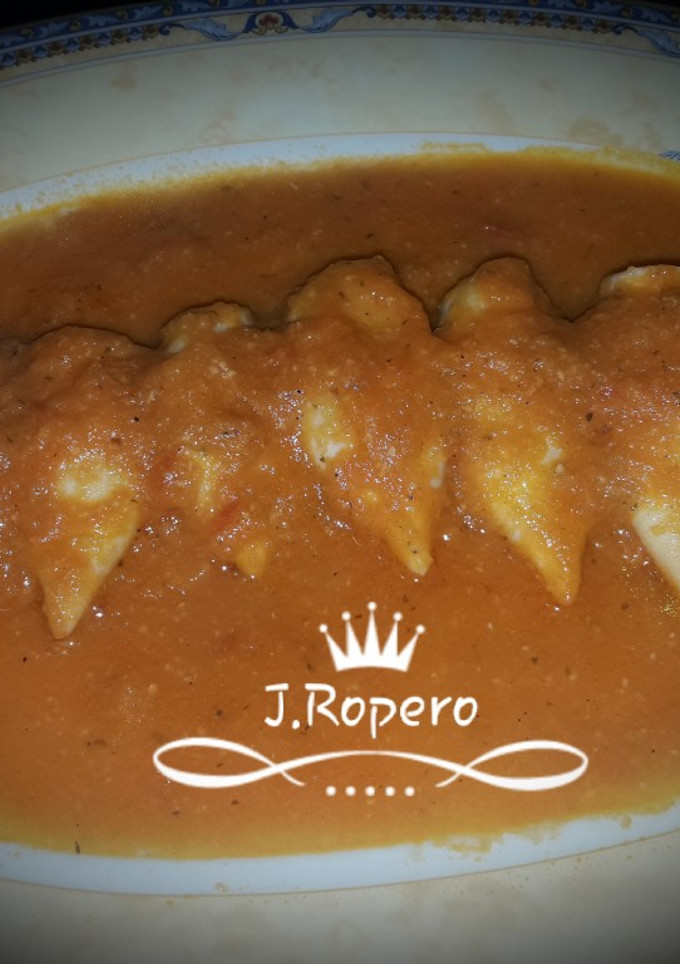 Una foto de Calamares en salsa de campera