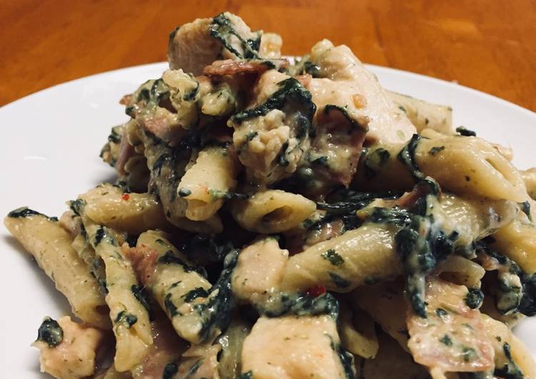 How to Make Creamy Chicken and Bacon Penne in 14 Minutes for Beginners