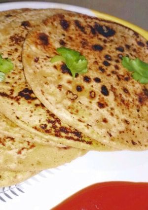 A picture of Sattu Paratha.