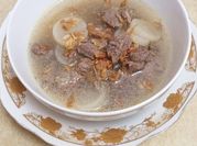 Gambar soto daging sapi kuah bening