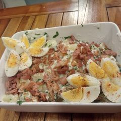 A picture of Bacon potato salad.