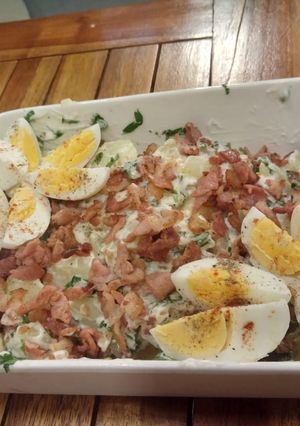 A picture of Bacon potato salad.