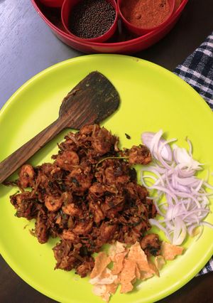 A picture of Prawns Flavorsome in not so restaurant style.