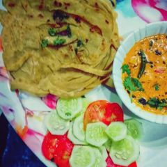 A picture of Firni paratha.