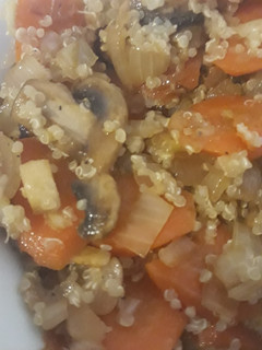 Una foto de Vegetales con quinoa