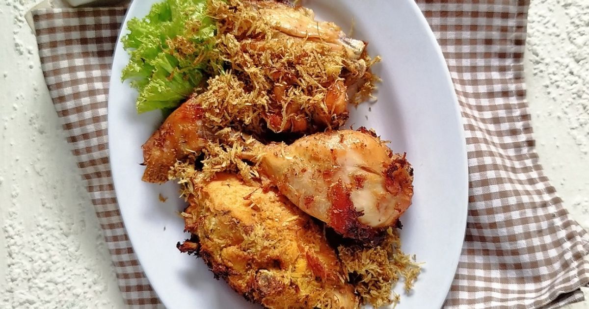 Ayam Ungkep Serundeng Rice Cooker