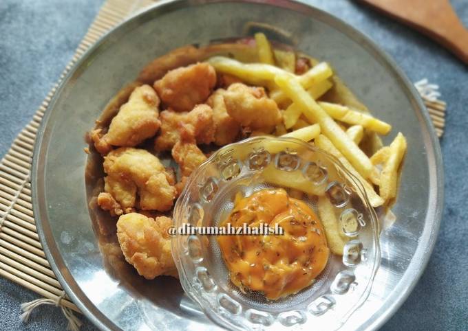 Crispy Pop Chicken & French Fries