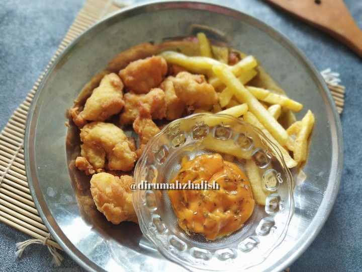 Resep Crispy Pop Chicken &amp;amp; French Fries Anti Gagal