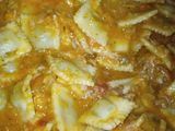 Ravioles con salsa de zapallo y atún riquísimos!