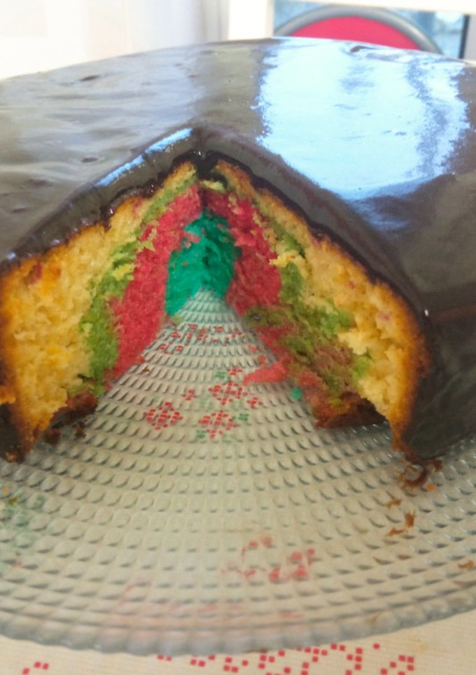 Una foto de Bizcocho de colores