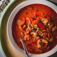 A picture of Creamy Paprika Beef.