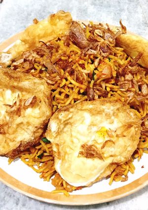 Foto resep Mie kuning goreng Pedas