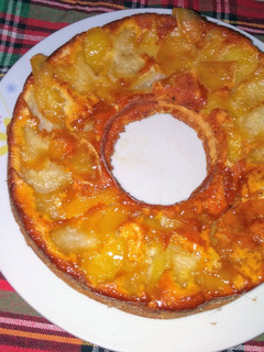 Una foto de Tarta invertida de manzana