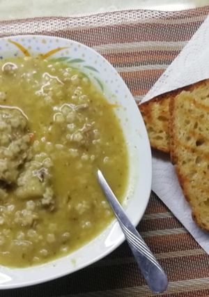 Φωτογραφία της συνταγής Σούπα από ουρά βοδινού με λαχανικά και αστράκι