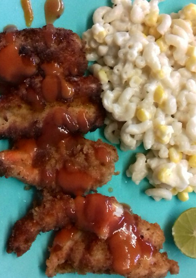 Una foto de Camarones empanizados