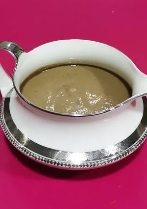 Foto principal de Salsa de portobello, champiñón y ajo negro