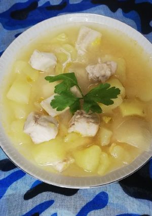Una foto de Pescadilla cocida con patatas