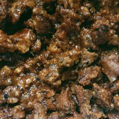 A picture of Mutton chukka.