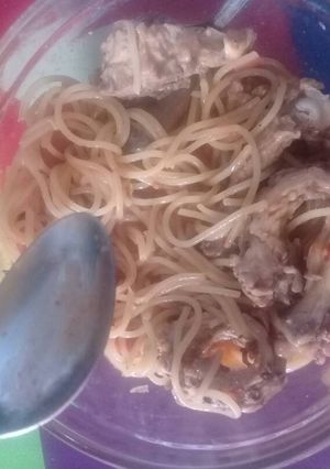 Foto resep Spatula (spageti tulang) sosis