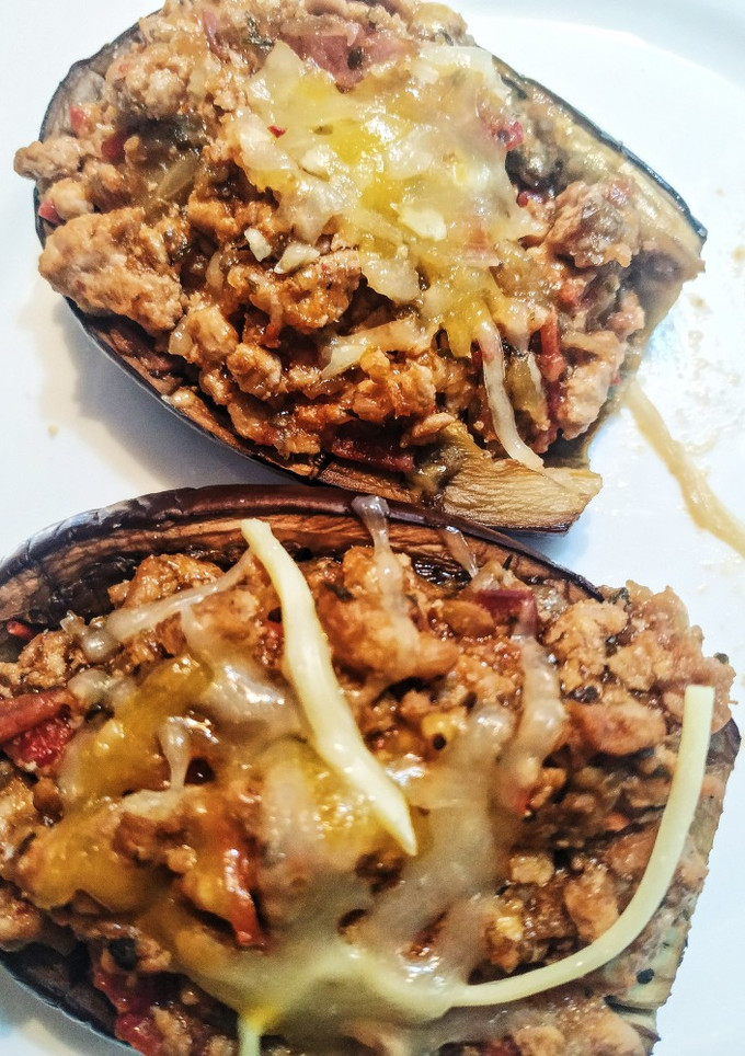 Una foto de Berenjenas rellenas