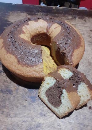 Una foto de Budín marmolado con aceite 😁