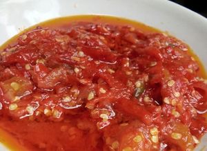 Foto resep Sambal cabe merah padang