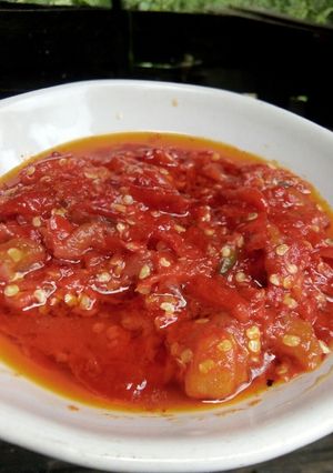 Foto resep Sambal cabe merah padang