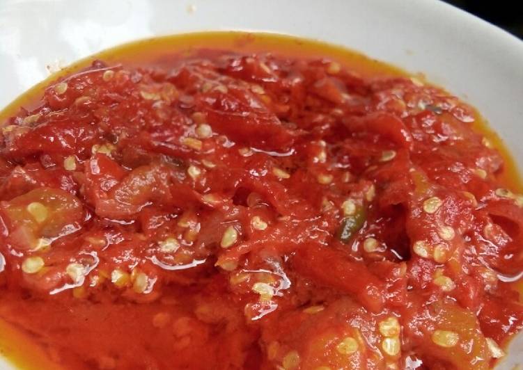 Sambal cabe merah padang