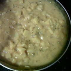A picture of Besan-Bataka Nu Shaak #GujaratiFood101.